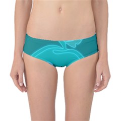 Xray Worms Fruit Apples Blue Classic Bikini Bottoms by Mariart