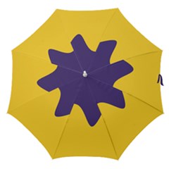 Purple Yellow Wave Straight Umbrellas