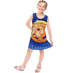 Zodiac Taurus Kids  Tunic Dress by Mariart