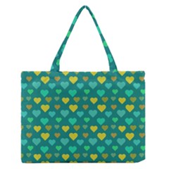 Hearts Seamless Pattern Background Medium Zipper Tote Bag by Nexatart