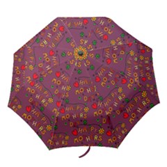 Happy Mothers Day Text Tiling Pattern Folding Umbrellas by Nexatart