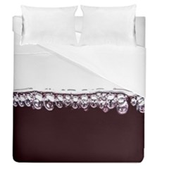 Bubbles In Red Wine Duvet Cover (queen Size) by Nexatart