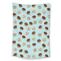 Donuts Pattern Large Tapestry by Valentinaart