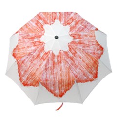 Pop Art Style Grunge Graphic Heart Folding Umbrellas by dflcprints