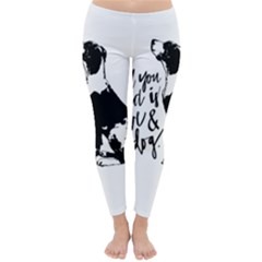 Dog Person Classic Winter Leggings by Valentinaart