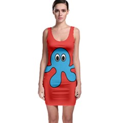 Creature Forms Funny Monster Comic Sleeveless Bodycon Dress by Nexatart