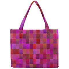 Shapes Abstract Pink Mini Tote Bag by Nexatart