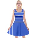 Stripes Pattern Template Texture Reversible Velvet Sleeveless Dress View1