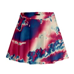 Sky Pattern Mini Flare Skirt by Valentinaart