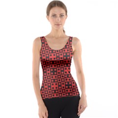 Abstract Background Red Black Tank Top by Nexatart