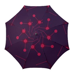 Abstract Lines Radiate Planets Web Golf Umbrellas by Nexatart
