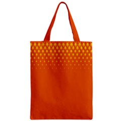 Orange Star Space Zipper Classic Tote Bag by Mariart