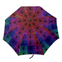 Rainbow Grid Form Abstract Folding Umbrellas