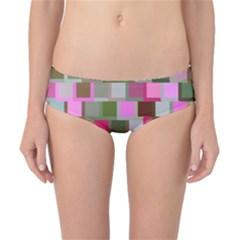Color Square Tiles Random Effect Classic Bikini Bottoms by Nexatart
