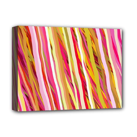 Color Ribbons Background Wallpaper Deluxe Canvas 16  X 12   by Nexatart