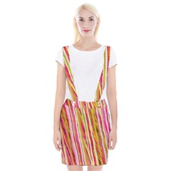 Color Ribbons Background Wallpaper Suspender Skirt by Nexatart