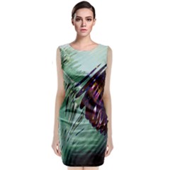 Out Of Time Glass Pearl Flowag Classic Sleeveless Midi Dress by Nexatart