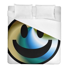 Simple Smiley In Color Duvet Cover (full/ Double Size) by Nexatart