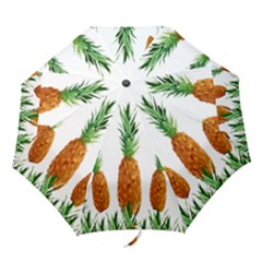 Pineapple Print Polygonal Pattern Folding Umbrellas