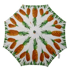 Pineapple Print Polygonal Pattern Hook Handle Umbrellas (medium) by Nexatart