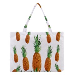 Pineapple Print Polygonal Pattern Medium Tote Bag by Nexatart