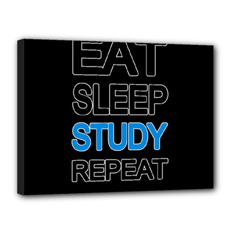 Eat Sleep Study Repeat Canvas 16  X 12  by Valentinaart