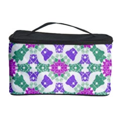 Multicolor Ornate Check Cosmetic Storage Case by dflcprints