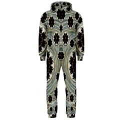 Wood In The Soft Fire Galaxy Pop Art Hooded Jumpsuit (men)  by pepitasart
