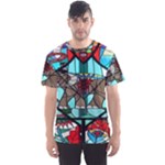 Elephant Stained Glass Men s Sport Mesh Tee