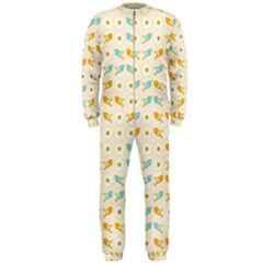 Birds And Daisies Onepiece Jumpsuit (men)  by linceazul