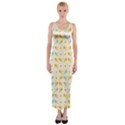 Birds And Daisies Fitted Maxi Dress View1