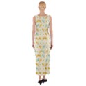 Birds And Daisies Fitted Maxi Dress View2