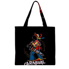 Carnaval  Zipper Grocery Tote Bag by Valentinaart