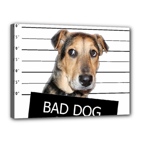 Bad Dog Canvas 16  X 12  by Valentinaart