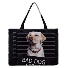Bad Dog Medium Zipper Tote Bag by Valentinaart