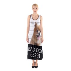 Bad Dog Sleeveless Maxi Dress by Valentinaart