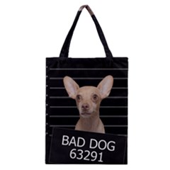 Bad Dog Classic Tote Bag by Valentinaart