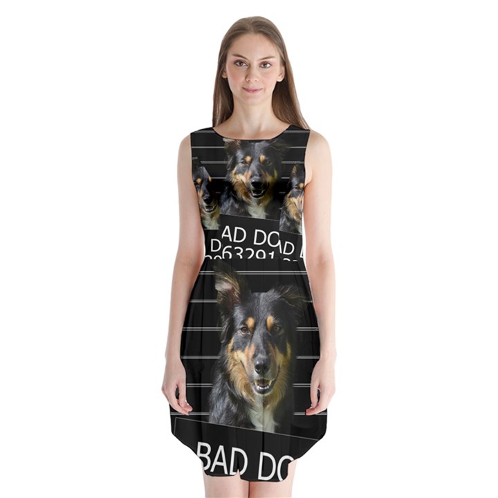 Bad dog Sleeveless Chiffon Dress  