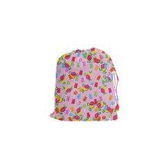 Candy Pattern Drawstring Pouches (xs)  by Valentinaart