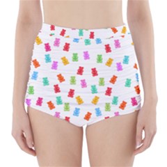 Candy Pattern High-waisted Bikini Bottoms by Valentinaart