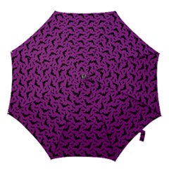 Animals Bad Black Purple Fly Hook Handle Umbrellas (small)