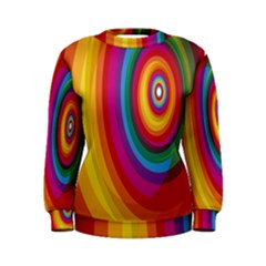Circle Rainbow Color Hole Rasta Women s Sweatshirt