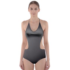 Hole Circle Line Red Yellow Black Gray Cut-out One Piece Swimsuit