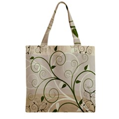 Leaf Sexy Green Gray Zipper Grocery Tote Bag by Mariart