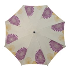 Star Sunflower Floral Grey Purple Orange Golf Umbrellas