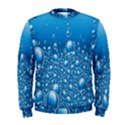 Water Bubble Blue Foam Men s Sweatshirt View1