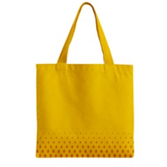 Yellow Star Light Space Zipper Grocery Tote Bag by Mariart