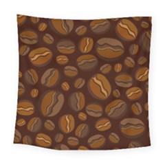 Coffee Beans Square Tapestry (large)