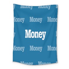Money White Blue Color Medium Tapestry by Mariart