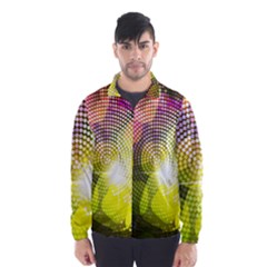 Plaid Star Light Color Rainbow Yellow Purple Pink Gold Blue Wind Breaker (men) by Mariart